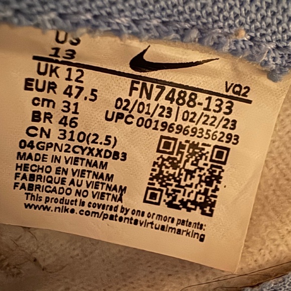 Nike Dunk Low 'Athletic Department - University Blue' - Picture 2 of 9